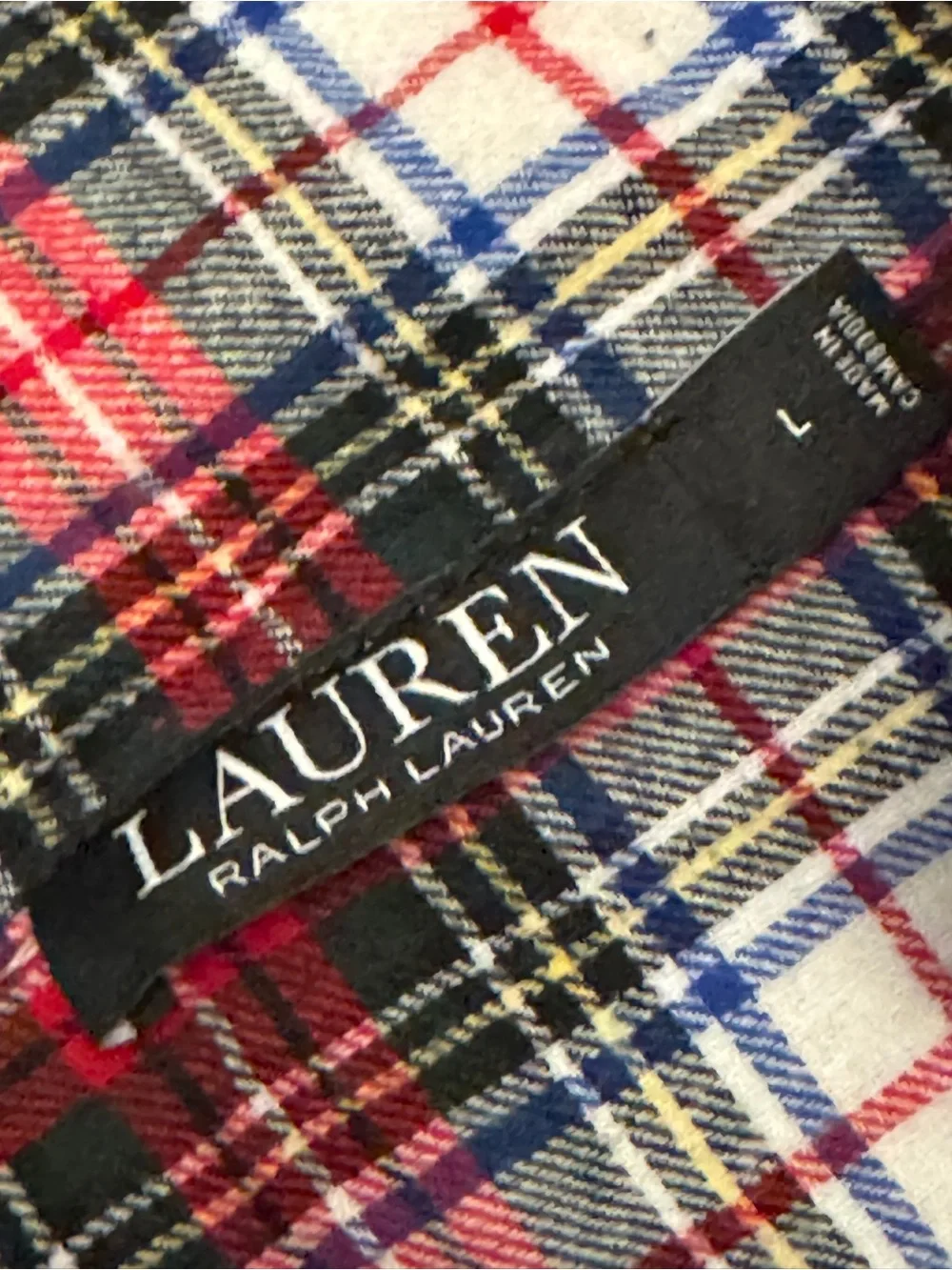 Lauren Ralph Lauren Plaid Pajamas Large